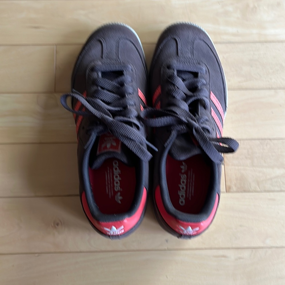 Adidas Samba Brown and Orange Sneakers